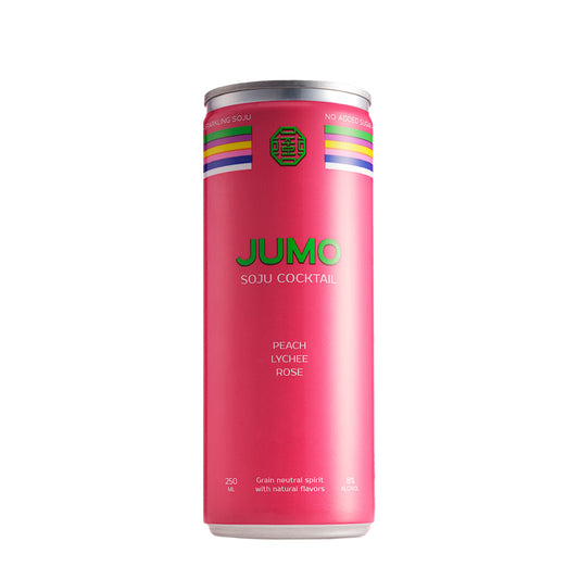 JUMO Soju Cocktail: Peach, Lychee & Rose (12-Pack)
